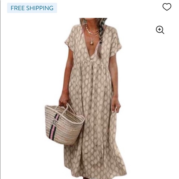 Khaki maxi dress - Picture 1 of 2